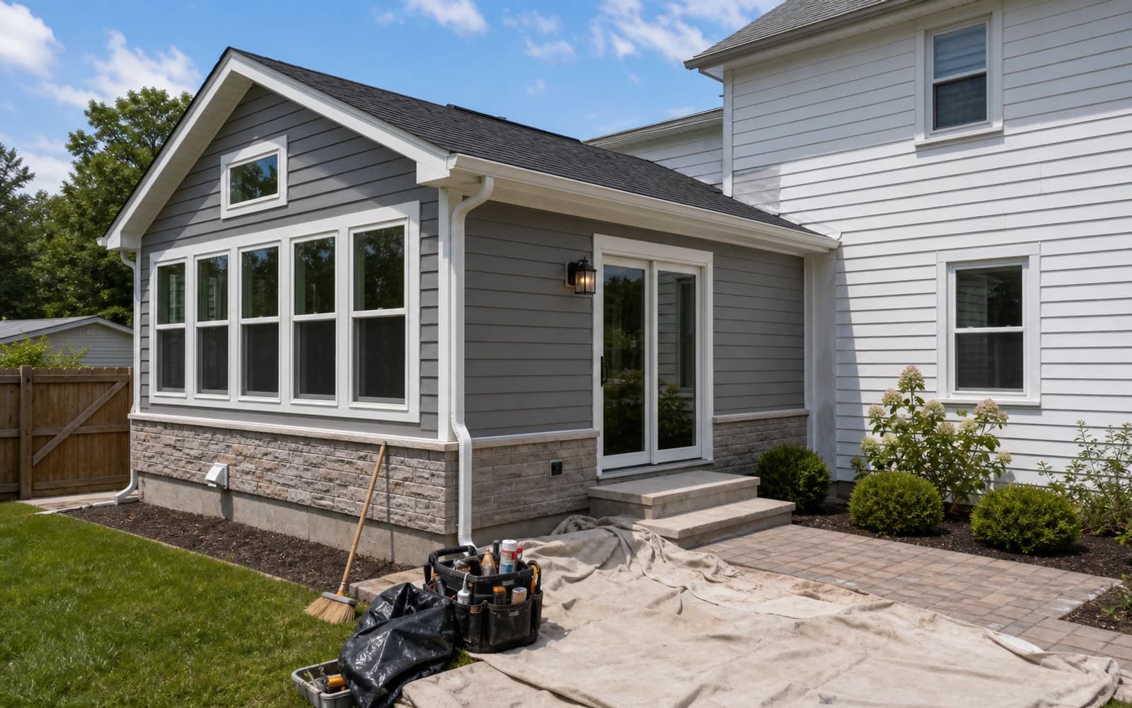 Final-stage home renovation cleanup and transition details before handoff